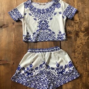 Brand New crop top and shorts